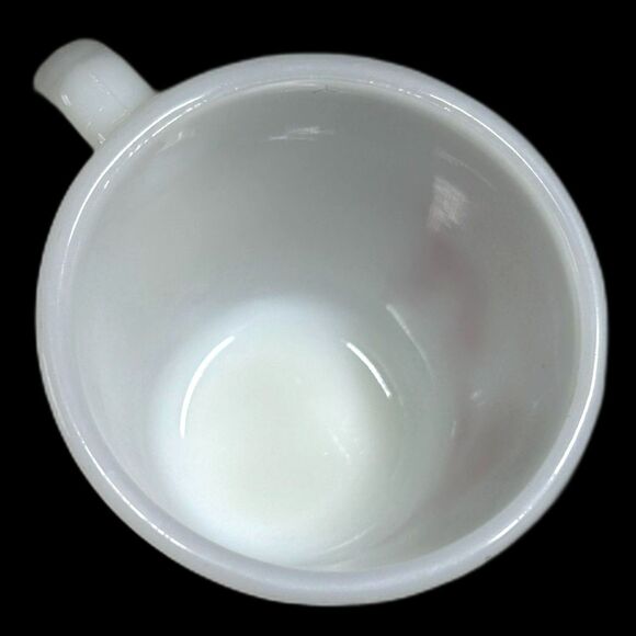 VTG Fire King Ware 8oz White With Red Illustrations & Mealtime Prayer Milk Glass - Picture 4 of 5